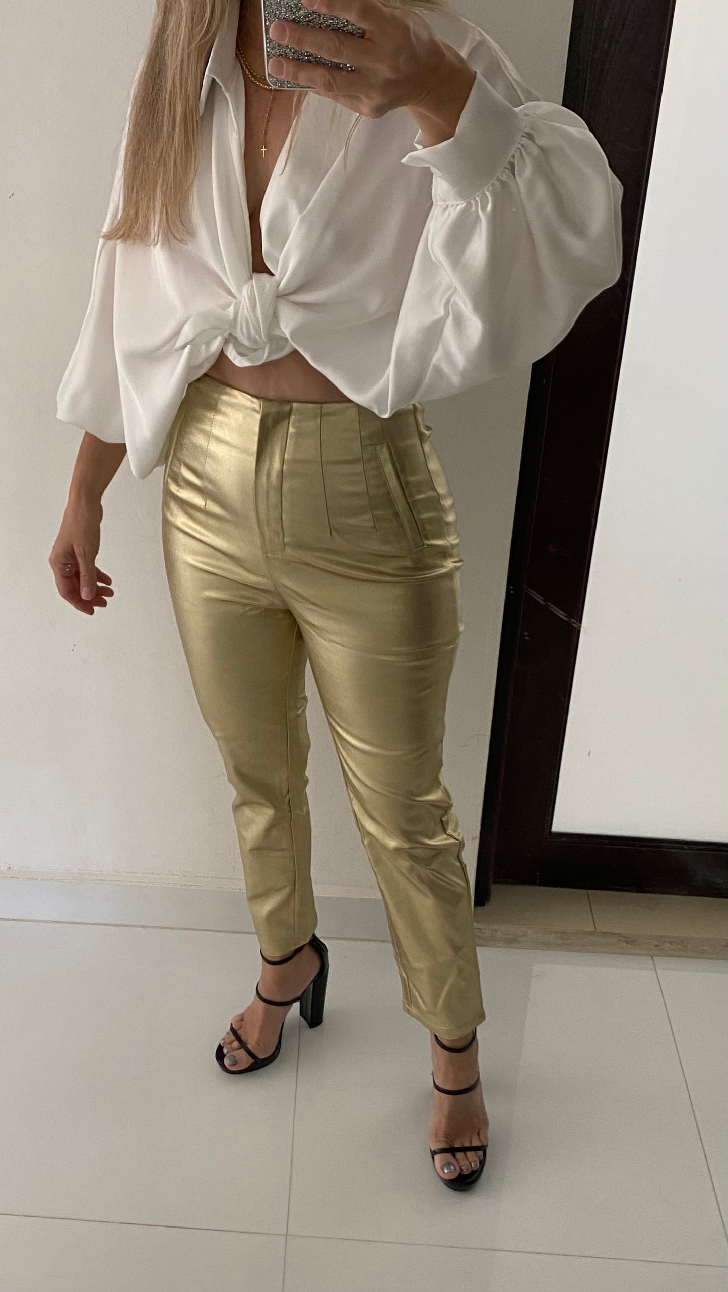 Metallic Gold Pant