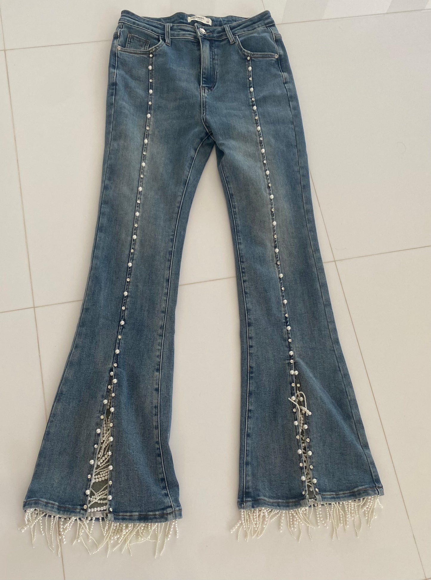 Rhinestones & Pearls Jean