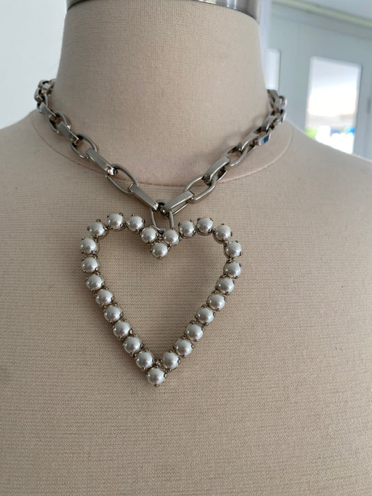 Heart  Silver Necklace