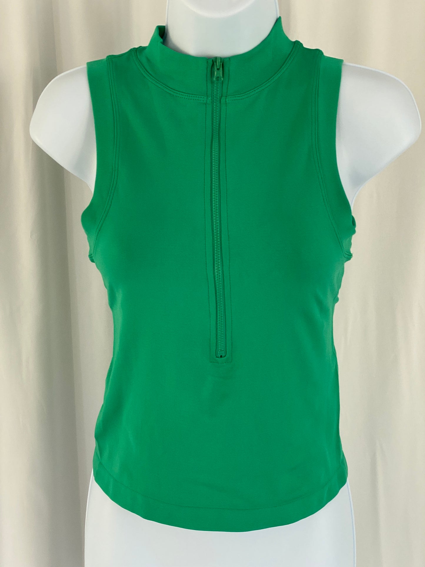 Zipper Basic Top Green