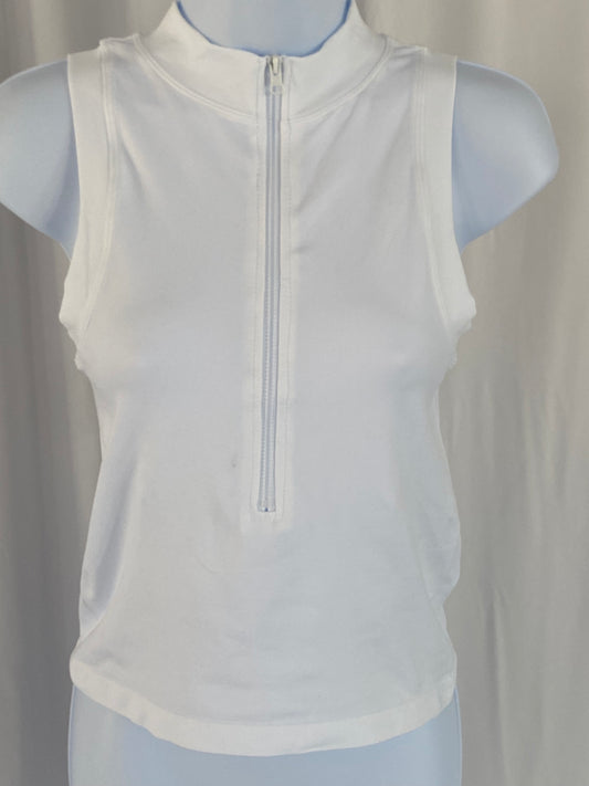 Zipper Basic Top White