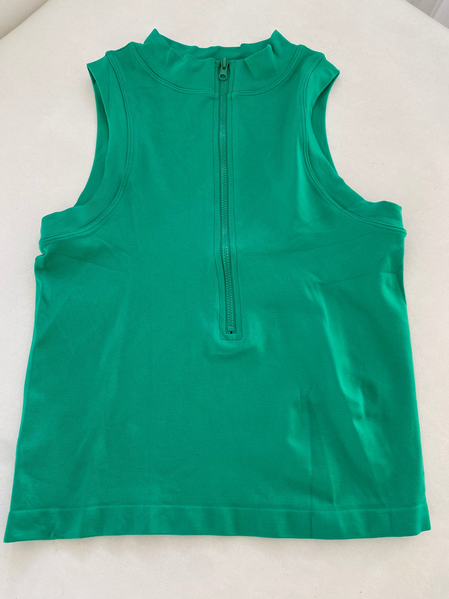 Zipper Basic Top Green