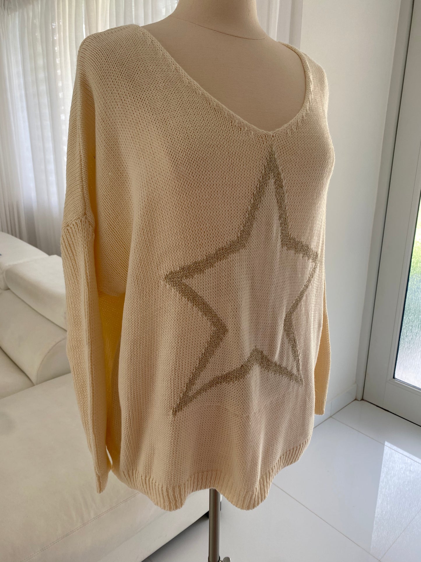 Star Ivory Sweater